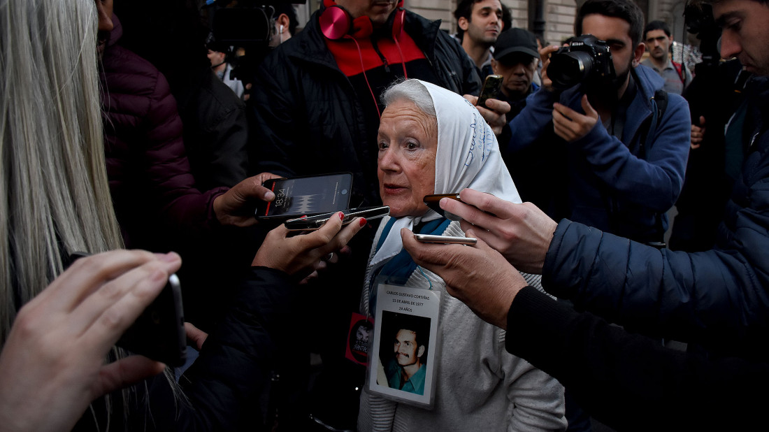 Nora Cortiñas: "Me imagino que los jueces condenados no estarán en domiciliaria"