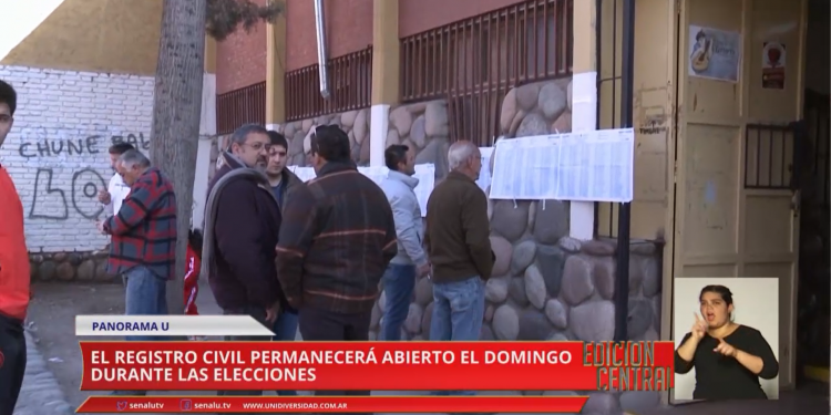 El Registro Civil permanecerá abierto el 25