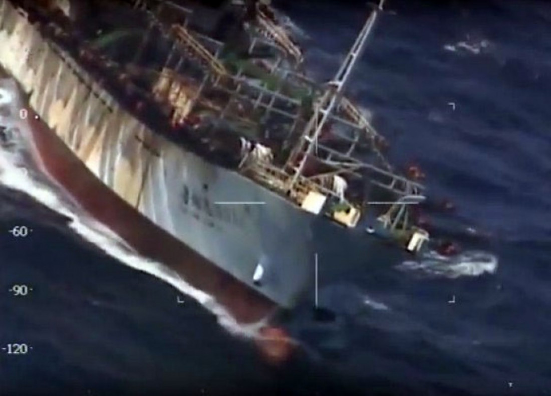 China expresó preocupación por el hundimiento del pesquero en Chubut