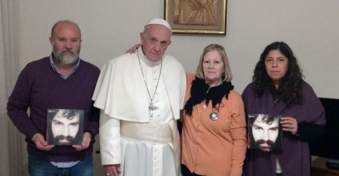 El Papa recibió en el Vaticano a la familia de Maldonado 