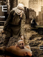 ISIS amenazó a los cristianos con una imagen del papa Francisco decapitado