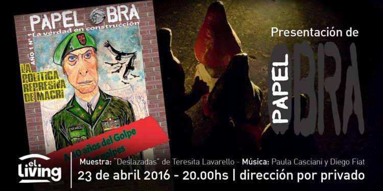 Este sábado llega el lanzamiento de la Revista Papel Obra