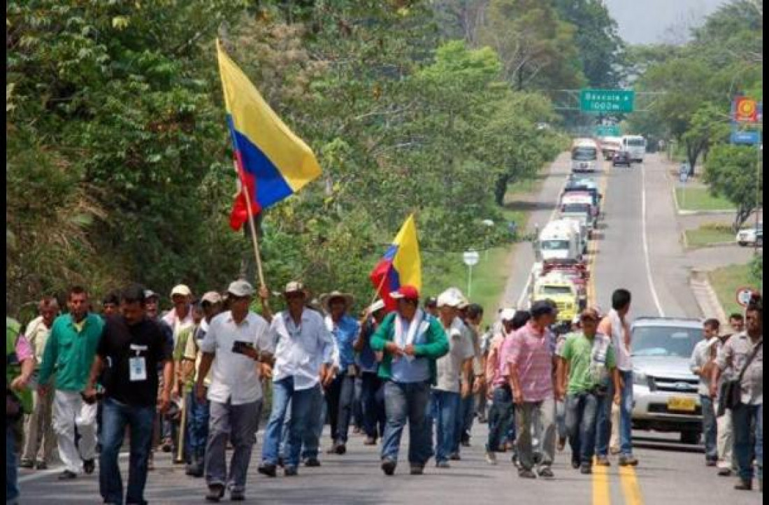  El paro agrario en Colombia cumple 10 días