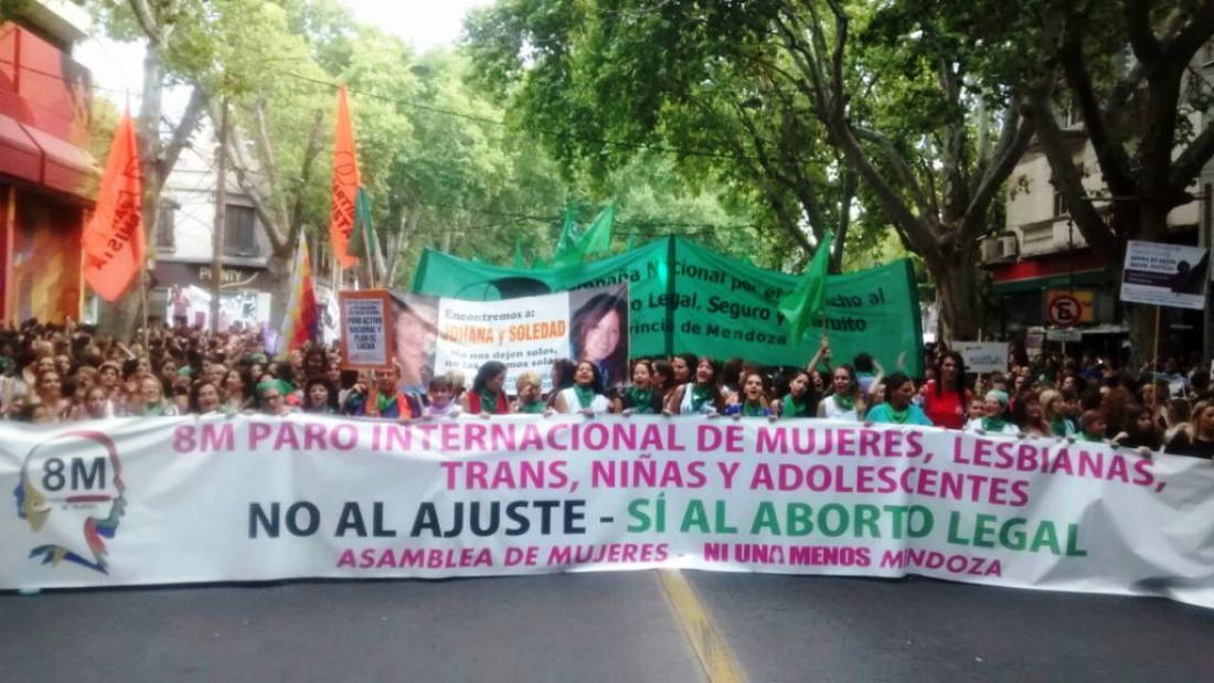 #8M: La proclama de las mujeres en Mendoza 