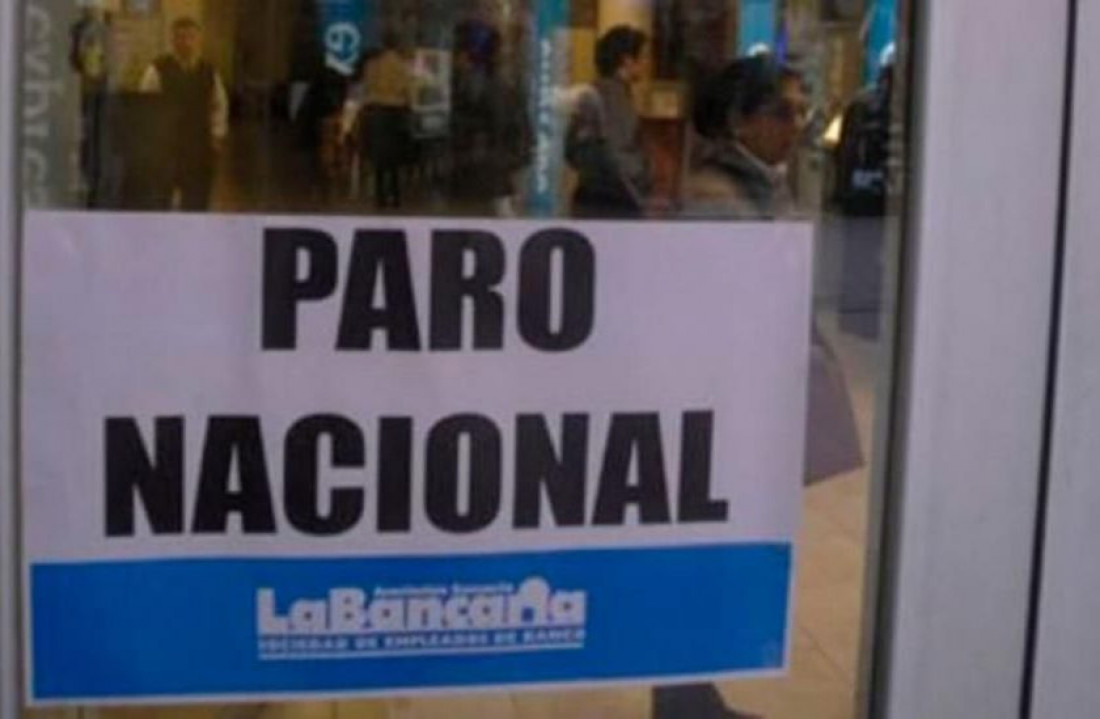 Anunciaron paro bancario para este viernes