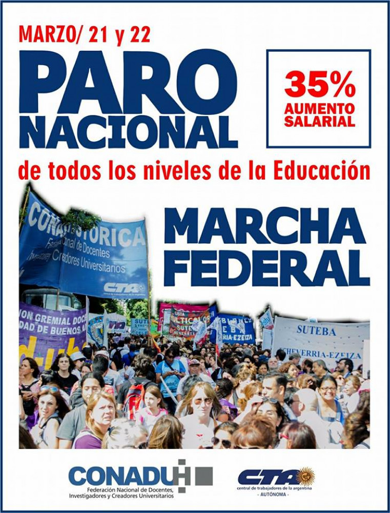 "La Universidad tendrá su propia columna en la Marcha"