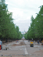 Después de meses de obras, la Avenida Libertador aún no está terminada