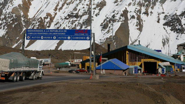 imagen El paso a Chile estará cerrado lunes y martes durante la madrugada 