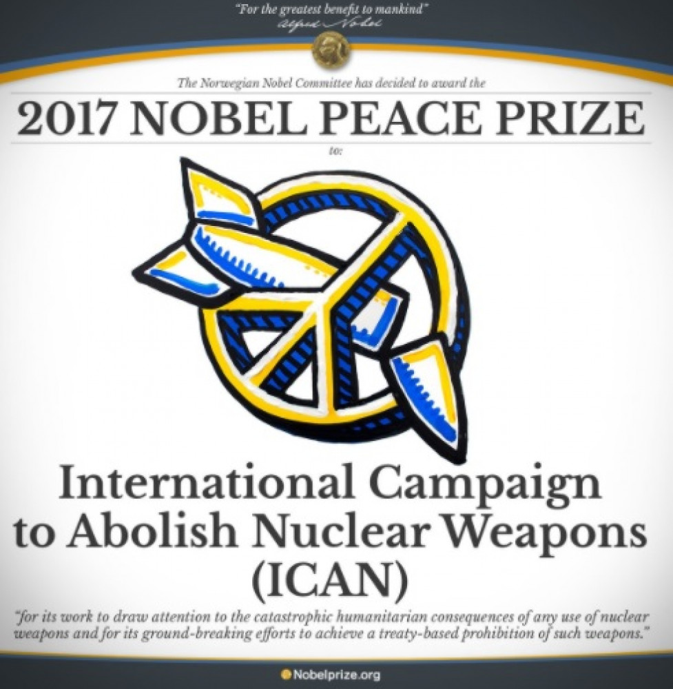 La Campaña Internacional para la Abolición de Armas Nucleares ganó el Nobel de la Paz