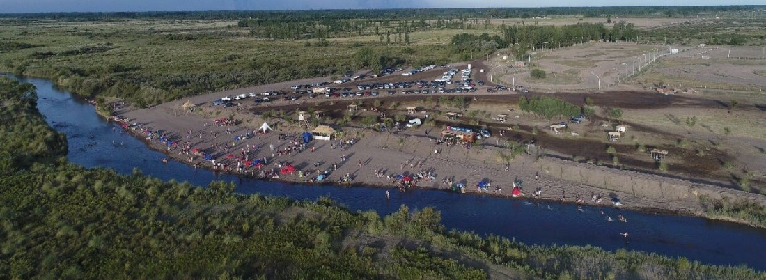 Polémica entre Mendoza y La Pampa por una playa sobre el río Atuel