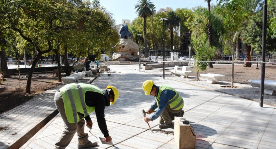 La plaza San Martín será inaugurada el 25 de mayo