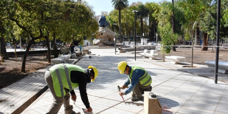 La plaza San Martín será inaugurada el 25 de mayo
