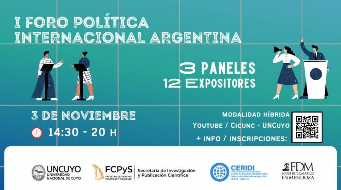 La UNCUYO será sede deI Primer Foro de Política Internacional Argentina