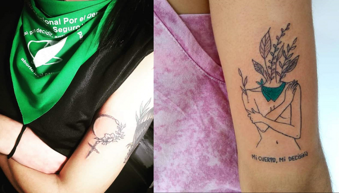 Este año creció la demanda de tatuajes feministas