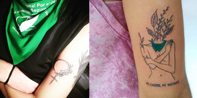 Este año creció la demanda de tatuajes feministas