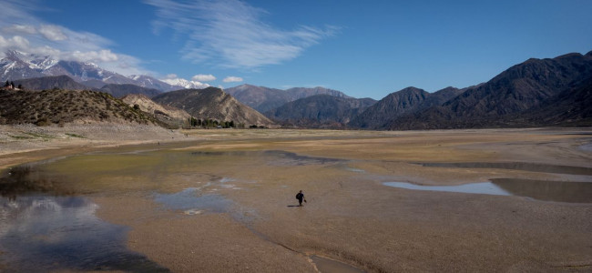 Sequía severa: la reserva del dique Potrerillos es la más baja de su historia