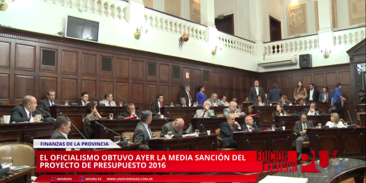 Media sanción del proyecto del presupuesto 2016