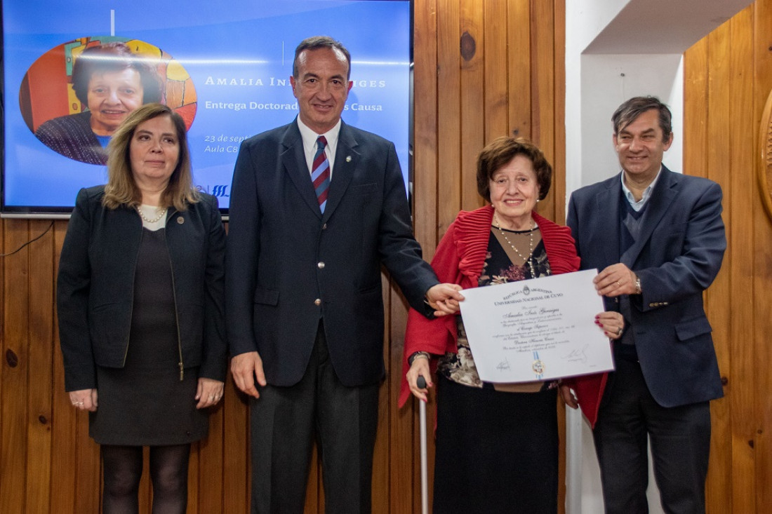 Amalia Inés Geraiges, primera geógrafa Honoris Causa de la UNCUYO