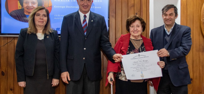 Amalia Inés Geraiges, primera geógrafa Honoris Causa de la UNCUYO