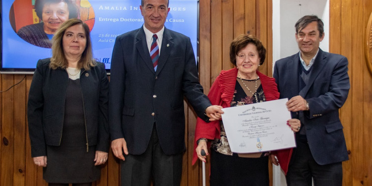 Amalia Inés Geraiges, primera geógrafa Honoris Causa de la UNCUYO