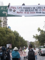 Ya con el Papa en suelo chileno, continúan las protestas por su visita 