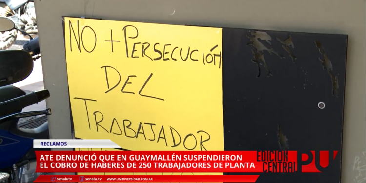 ATE denuncia suspensión de cobro de haberes en Guaymallén