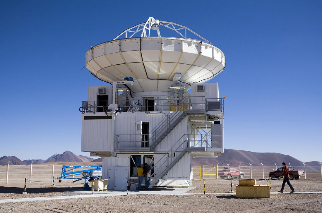 Llegó al país una antena astronómica que estudiará el universo