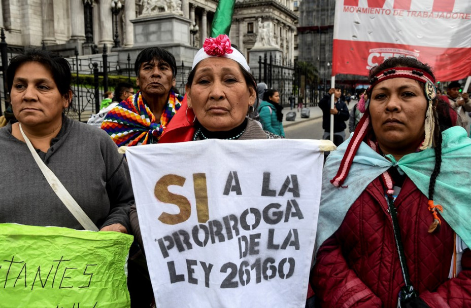 imagen El Senado avaló una nueva prórroga de la ley contra desalojos en tierras indígenas