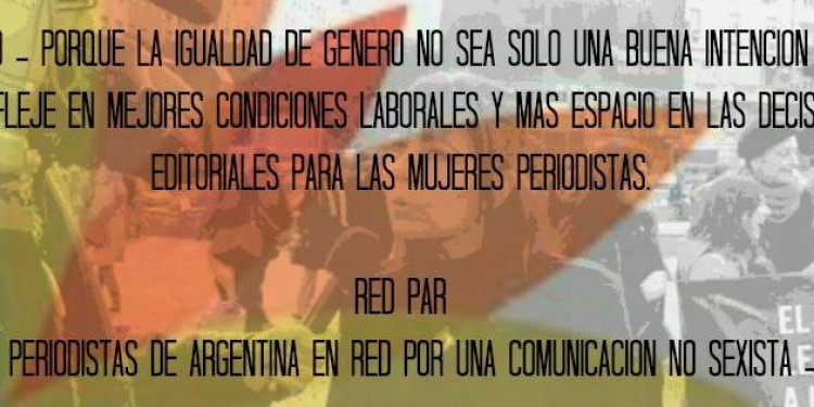 RED PAR, por un periodismo con equidad de género