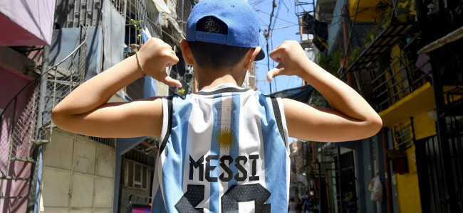 "Vi a Messi" se convirtió en la principal tendencia durante la caravana de La Scaloneta