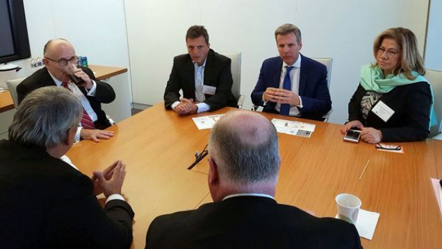 imagen Massa y parte de su equipo fueron invitados a la asunción de Donald Trump