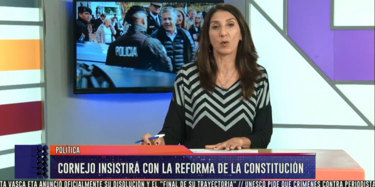 Cornejo insistirá con la reforma de la Constitución