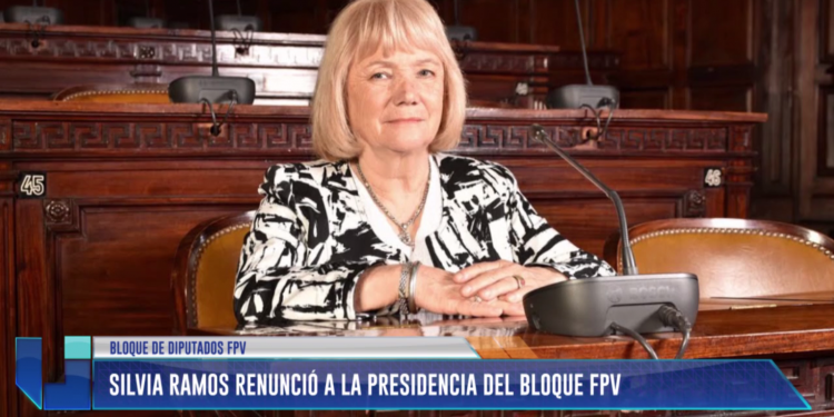 Silvia Ramos renunció a la presidencia del bloque del FpV