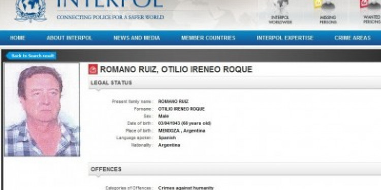 Así es el pedido de captura internacional contra Romano en Interpol