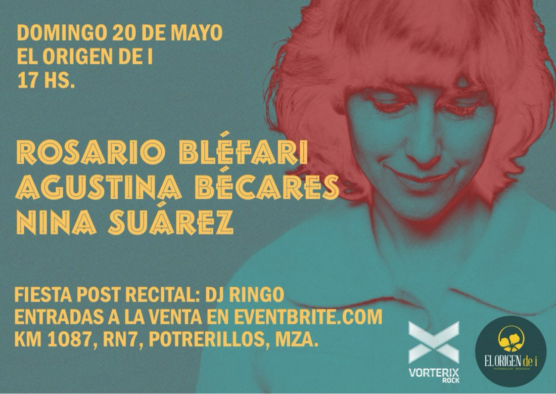 Rosario Bléfari llega a Potrerillos con su proyecto solista