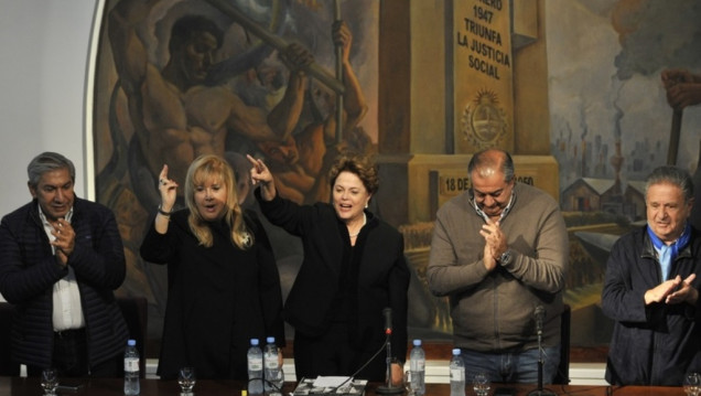 imagen La CGT junto a Dilma Rousseff criticaron las políticas de Macri