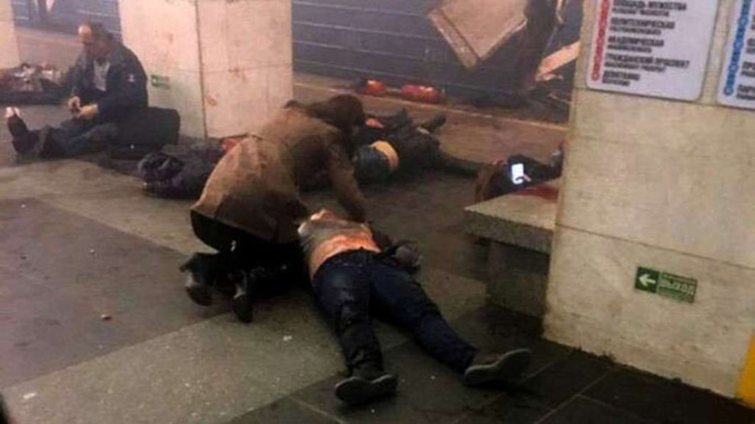 Al menos 10 muertos tras explosión en el metro de San Petersburgo 