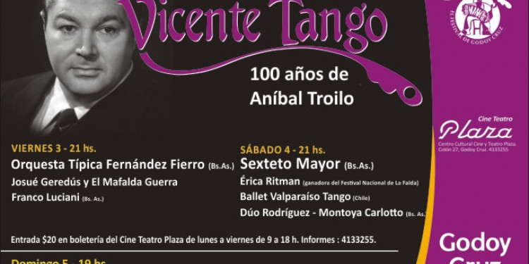 El Sexteto Mayor se hace presente en el San Vicente Tango