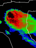 Una fuerte tormenta castigó nuevamente a Santa Rosa