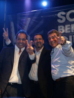 Scioli apoyó a Bermejo y a Ciurca, y prometió casas y el Trasandino