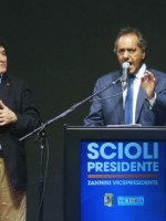 Scioli hizo un discurso de campaña de cara al balotaje