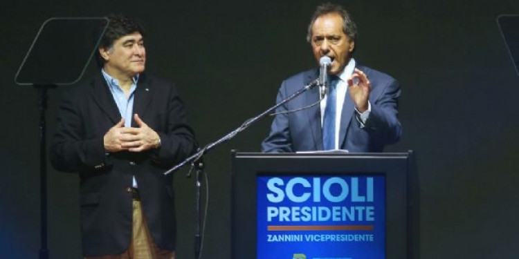 Scioli hizo un discurso de campaña de cara al balotaje