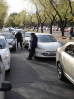 Nueva protesta de los remiseros del aeropuerto