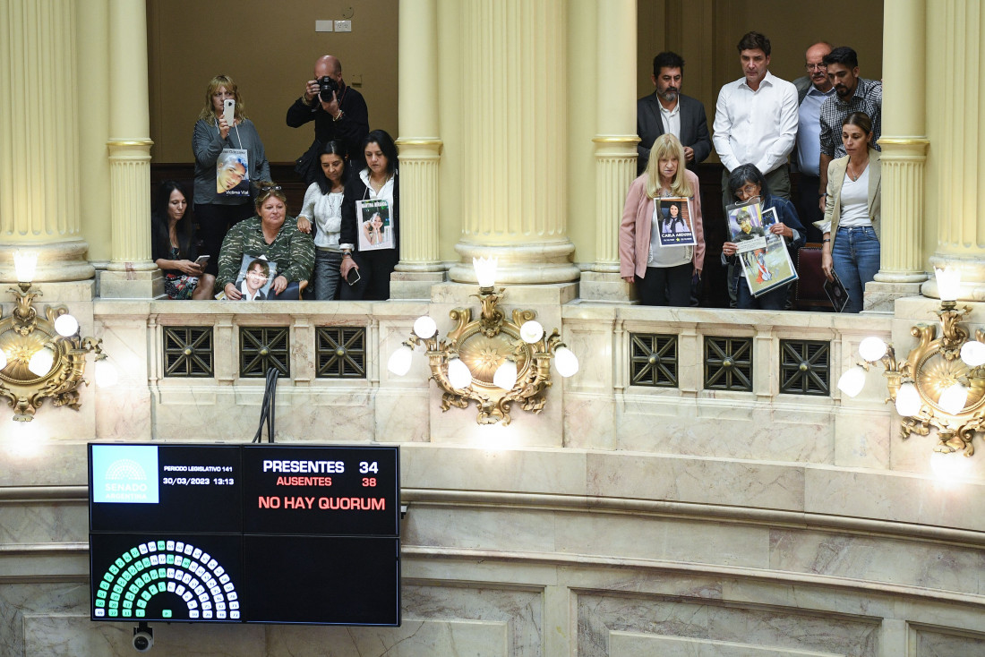 Fracasó la primera sesión del año en el Senado de la Nación 