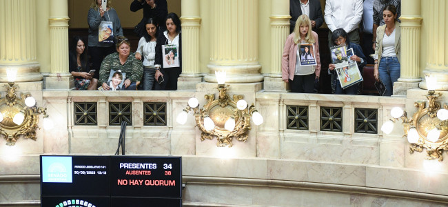 Fracasó la primera sesión del año en el Senado de la Nación 