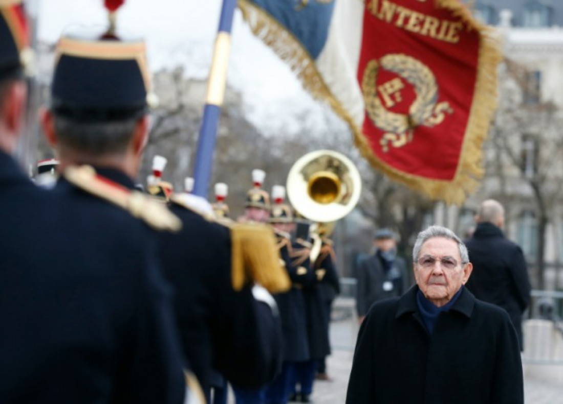El presidente de Cuba inició su visita de Estado a Francia