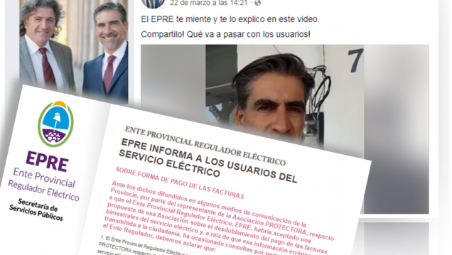 imagen El EPRE salió a aclarar que por ahora no habrá facturas desdobladas