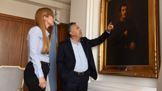 imagen Cornejo se reunió con Fernández Sagasti y la bendijo como nueva referente del PJ