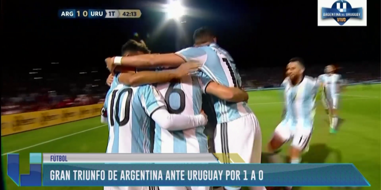 Gran triunfo de Argentina ante Uruguay por 1 a 0