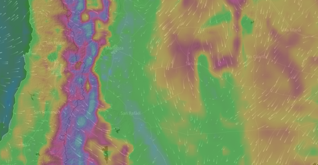 Alertan por tormentas fuertes y zonda 